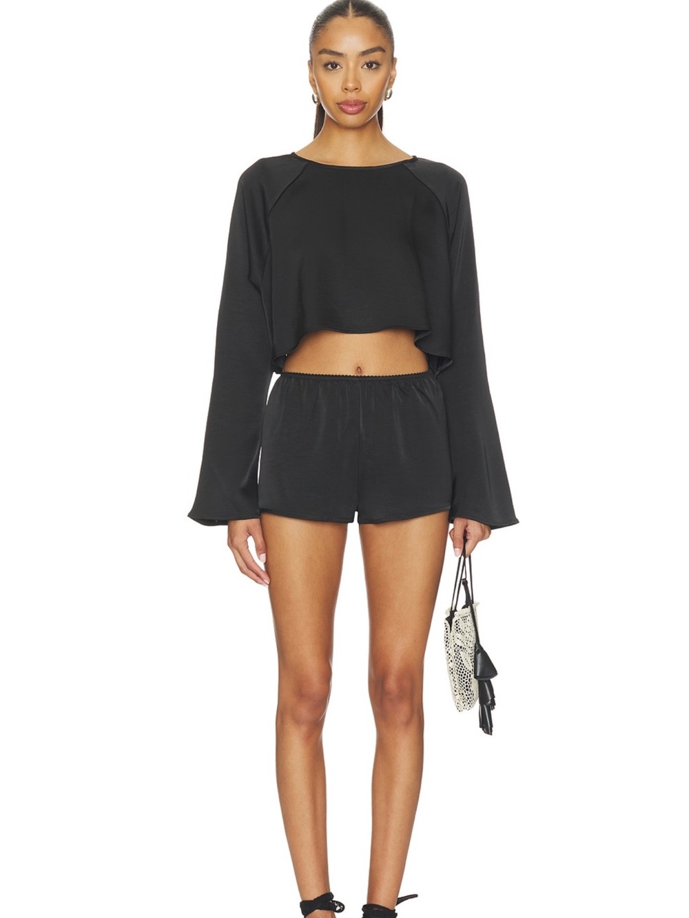 Lioness Black High-Waist Elastic Shorts - Picture 3 of 3